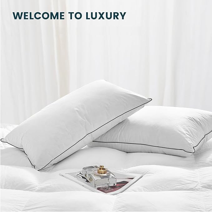 Hotel Quality for Optimal Comfort and Support - 1 Pack, Standard Size (20" x 26")