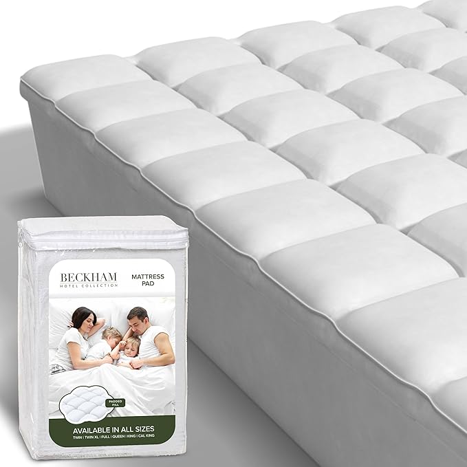 Set of 2 and Queen Size Hybrid Mattress Protector & Pad