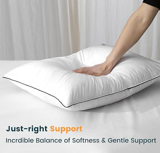 Hotel Quality for Optimal Comfort and Support - 1 Pack, Standard Size (20" x 26")